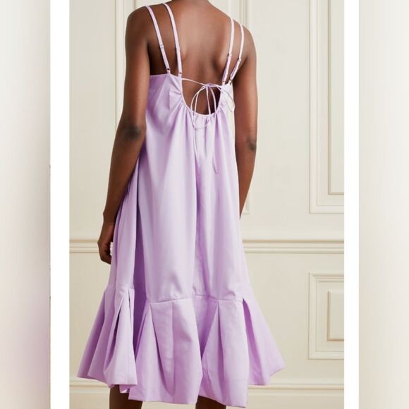 3.1 Phillip Lim Lavender Multi Strap A-Line Taffeta Dress - Picture 4 of 11